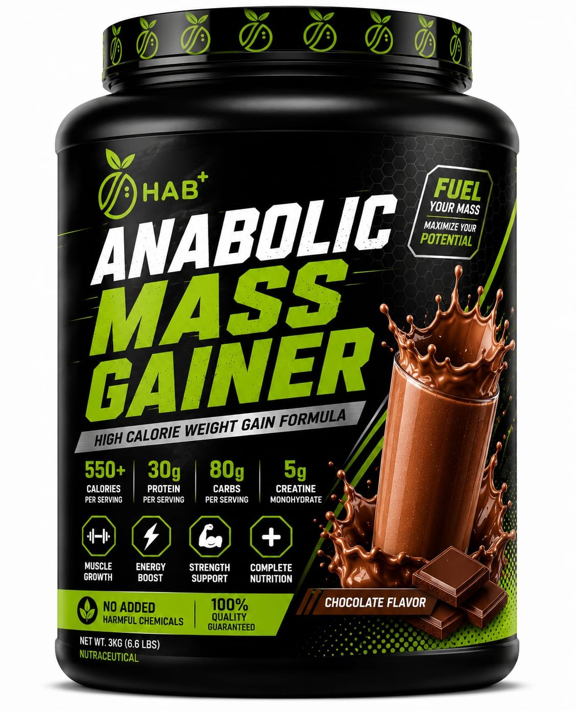 Anabolic Mass Gainer front view