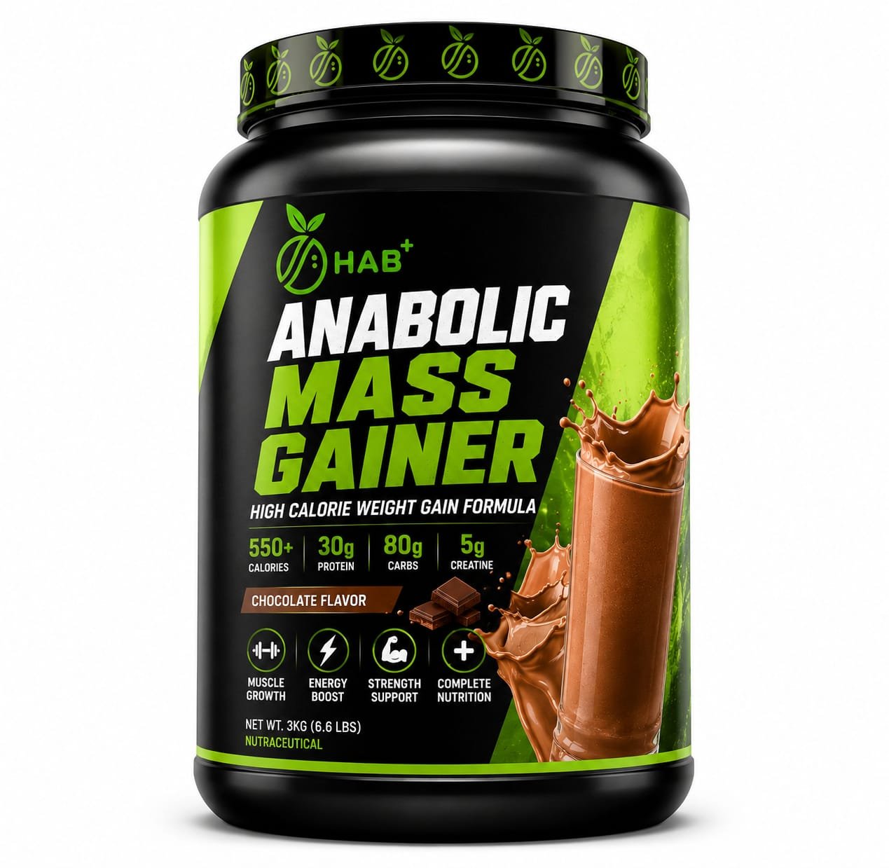 Anabolic Mass Gainer side view