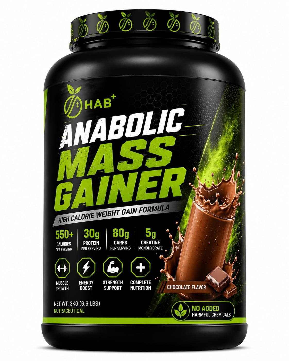 Mass Gainer Elite side view
