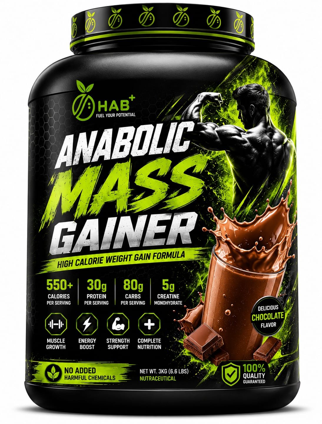 Anabolic Gainer Pro side view